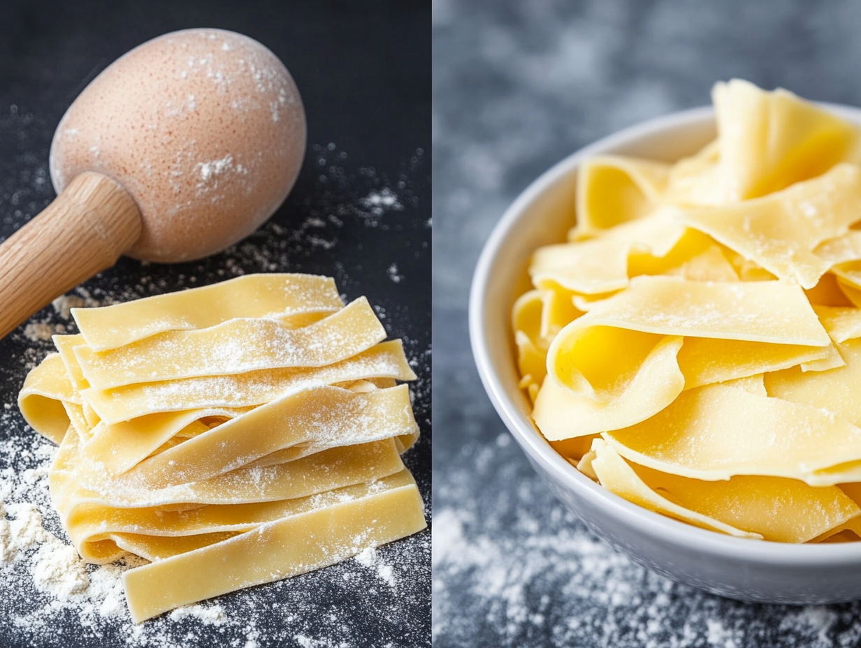 Pappardelle vs Egg Noodles