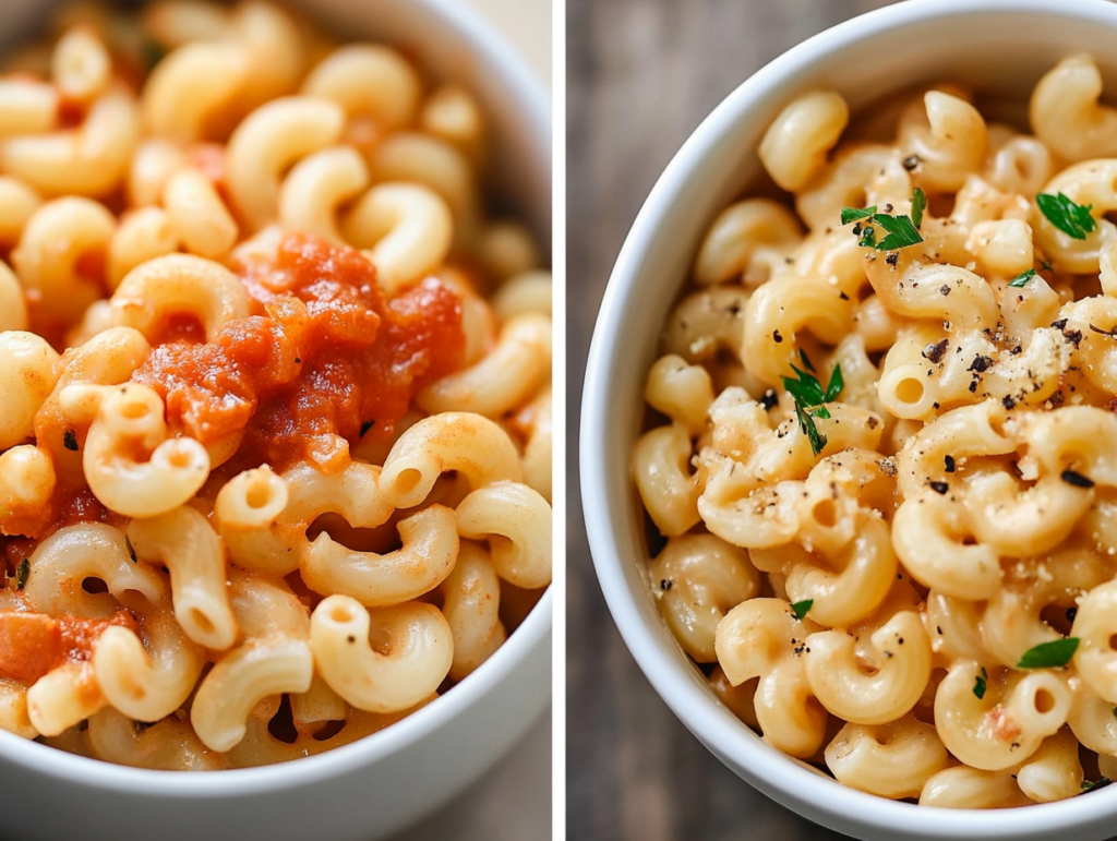 Cavatappi and elbow macaroni